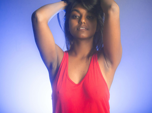 Dark Skin Indian Teen Model Gauri Striptease Show